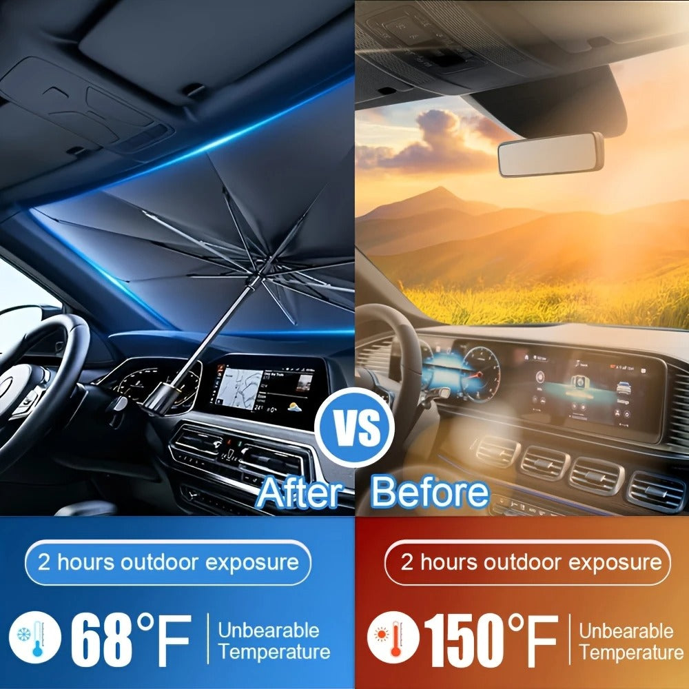 🌞 Auto Suncobran-Parasol – Efikasna zaštita od sunca, brzo sklapanje kao kišobran!