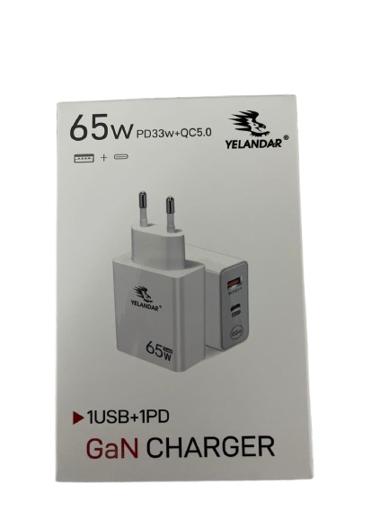 65W Brzi USB Punjač sa 2 Porta