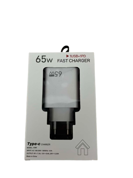 65W Brzi USB Punjač sa 2 Porta